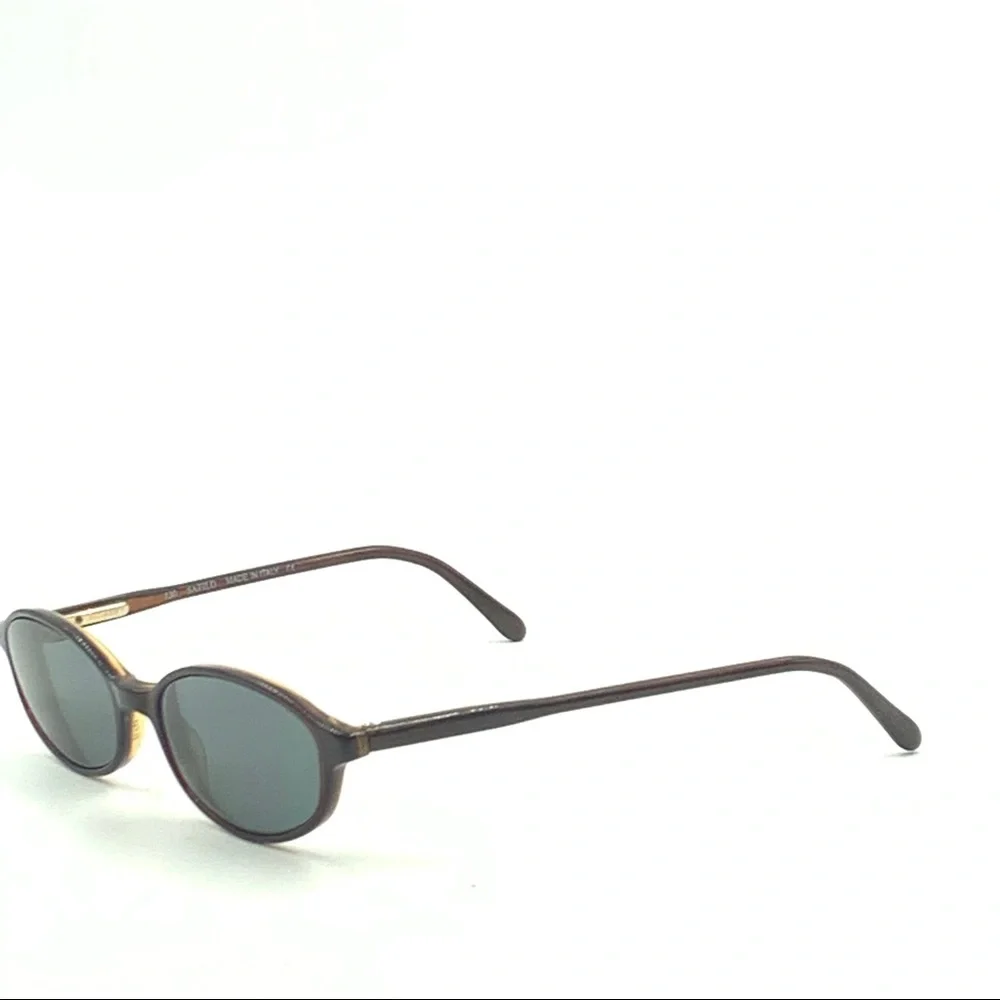 Vintage Safilo Elasta Brown Oval Sunglasses Frames